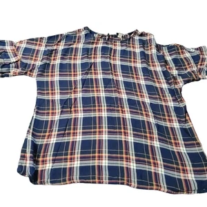 Blusa Como Vintage Mujer Multicolor Talla XL 100% Rayón PullOn Manga Campana 3/4 - Imagen 1 de 12