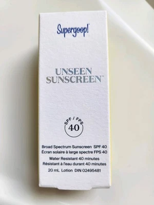 SUPERGOOP UNSEEN SUNCREEN,  SPF 40  20 ml  Exp. 03/2026 - Image 1 of 3