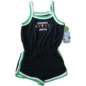 Justice Girl's Minecraft Romper, Black Size M (10) - NWT - Picture 1 of 1