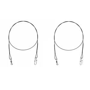 2 Titanium Vorfächer Hecht 7x1 Titan Vorfach fertig Raubfischvorfach Spinnangeln - Bild 1 von 19