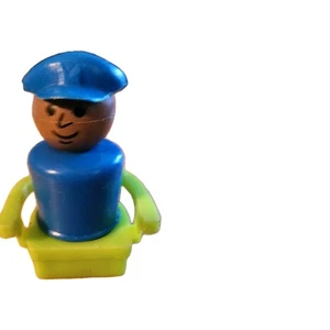 Fisher Price Little People blauer afroamerikanischer Pilot. Versand aus USA  - Bild 1 von 4