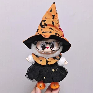 Ropa hecha a mano para muñeca de 17 cm traje de disfraz de calabaza de Halloween (sin muñeca) - Imagen 1 de 3