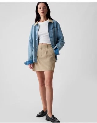 Gap utility mini skirt khaki tan size XS petite - Image 1 of 4