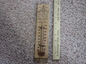 ALLISON & VALEN CO HAVERSTRAW NEW YORK THERMOMETER 1950S ? ANTIQUE RARE - Picture 1 of 4