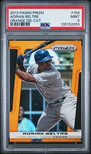 2013 Panini Prizm ADRIAN BELTRE Orange Die Cut #104 PSA 9 - Picture 1 of 2