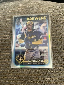 2024 Topps Chrome Update Jackson Chourio Refractor Rookie Debut RC #USC30 - Picture 1 of 1