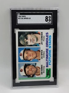 1982 Topps #21 Cal Ripken Jr SGC 8 - Imagen 1 de 2
