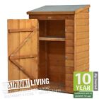 LOCKABLE WOODEN GARDEN MINI STORE SMALL STORAGE SHED SHIPLAP DIP TREATED WOOD