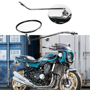Espejo retrovisor cromado para moto 10 mm para Kawasaki Z900, Z900RS, rendimiento - Imagen 1 de 9