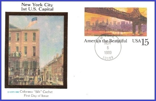 USA5 #UX137 U/A COLORANO SILK FDC   59th Street Bridge - Image 1 of 1