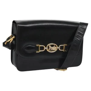 CELINE Borsa a tracolla per carrozza cavalli in pelle nera Autore 113260 - Foto 1 di 24