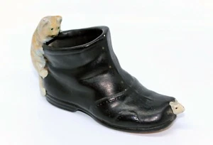 Cute 1950s South Molle Island Souvenir Pottery Shoe with Cat Chasing a Mouse - Picture 1 of 15