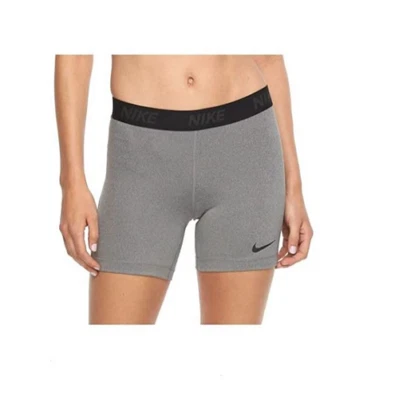 NEW! NIKE [S] Women's 5" COMPRESSION Gym/Volleyball Shorts-Grey/Black 824403-091 - Image 1 of 2