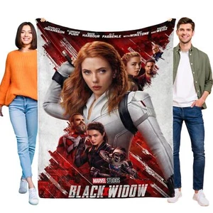 Black Widow Blanket for Kids Throw Blankets Gifts for Sofa Couch All Season - Picture 1 of 11