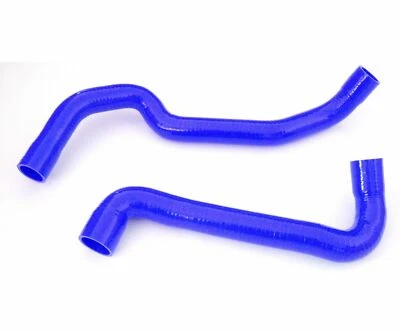 Fit 1988-91 BMW 3-Series E30 M3 2.3L (MT) Silicone Coolant Radiator Hose Blue - Image 1 of 4