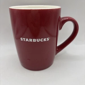 Starbucks Keramik 2020 Kaffeebecher Teetasse 10 oz Maroon Burgundy Red - Bild 1 von 7