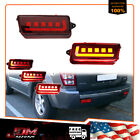 2x Rear Reflector Sequential LED Tail Signal Light For 05-10 Jeep Grand Cherokee