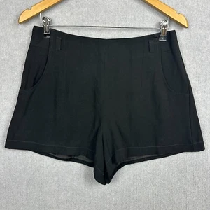 Forever New Shorts Womens 10 W30xL3 Black Viscose Lined High Rise Corporate - Picture 1 of 7