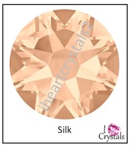SILK Peach 30ss 6.5mm 72 pcs IHC Austria Crystal Flatback Rhinestone 2088 Xirius - Picture 1 of 6