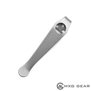 Titanium Deep Carry Pocket Clip Made For Spyderco Para 3 Knife - Picture 1 of 5