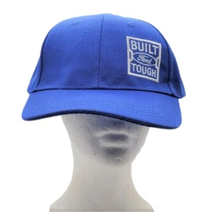 BUILT FORD TOUGH Baseball Cap Cars Trucks Motors Royal Blue HAT Snapback - Picture 1 of 10