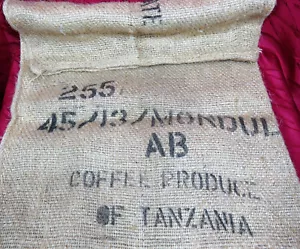 Leinensack Jutesacke Kaffee Tanzania Leinen Jute Sack - Bild 1 von 5
