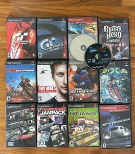 Lot 13 PS2 Games Tony Hawk Ace Combat Guitar Hero JetX2O Spyhunter Playstation 2 - Picture 1 of 1