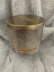 Bath and Body Works 3-Docht Kerze - Blackberry Crème Frosting Neu - Bild 1 von 2