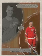 1999-00 GORDIE HOWE UPPER DECK OVATION CENTER STAGE INSERT CARD #CS10 RED WINGS