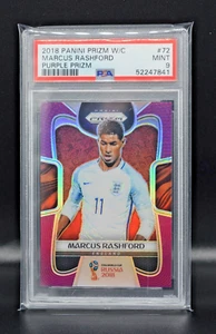 Marcus Rashford 76/99 Purple 2018 Panini Prizm World Cup Soccer #72 PSA 9 - Bild 1 von 2