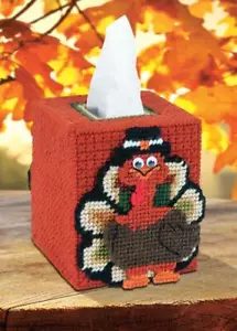 Mary Maxim Thomas Turkey Tissue Box Cover - Bild 1 von 1