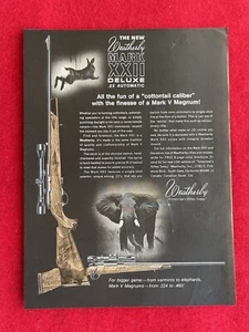 Vintage 1969 Print Ad Weatherby Mark XXII Deluxe .22 Automatic Rifle Ad - Picture 1 of 7