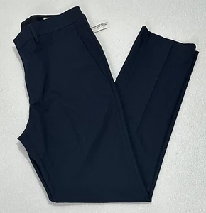 Haggar Classic Fit 34X32 Navy Comfort Waist Eclo Stretch Slim Dress Pants NWT - Picture 1 of 12