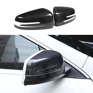 For Benz G-Class 2013-2018 Dry Carbon Fiber Car Rearview Mirror Cover Decor Trim - Picture 1 of 12