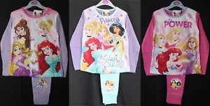 DISNEY PRINCESS Mädchen Schlafanzug/Prinzessin Schlafanzug in 3 Stilen zur Auswahl 4-10 Jahre - Bild 1 von 56