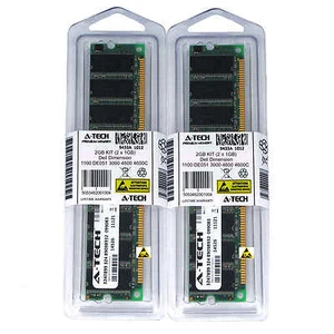2GB KIT 2 x 1GB Dell Dimension 1100 DE051 3000 4600 4600C PC3200 Ram Memory - Picture 1 of 1