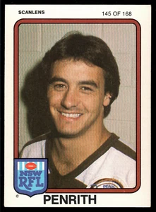 1981 #145 Marvin Hicks Penrith Panthers Scanlens rugby league NRL card - Picture 1 of 2