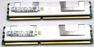 Samsung (2x16GB) 32GB 4Rx4 PC3L-8500R DDR3 1066 MHz 1.35V ECC REG RDIMM Memory - Picture 1 of 1