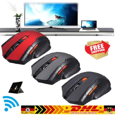 Mini PC Maus Kabellos USB Wireless Mouse Gaming Computer Notebook Laptop Funk DE - Bild 1 von 4