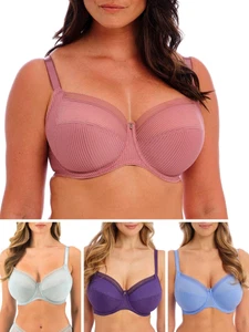 Fantasie Fusion Biustonosz Pełna miseczka Boczne wsparcie Bez podkładek Biustonosze Granatowe łupki Kawa Pieczeń - Zdjęcie 1 z 24