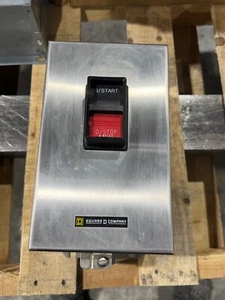 SQUARE D 2510 Size-M0 STAINLESS MANUAL ELECTRIC MOTOR STARTER 2-Pole 1-Phase - Picture 1 of 2
