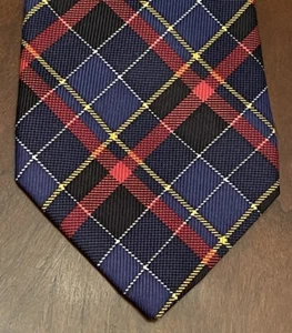 Lauren Ralph Lauren Red Blue Gold Green Label Hand Made 100% Silk Made In Usa - Picture 1 of 9
