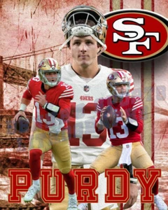 San Francisco 49ers Lithograph print of Brock Purdy 2022 - Picture 1 of 1