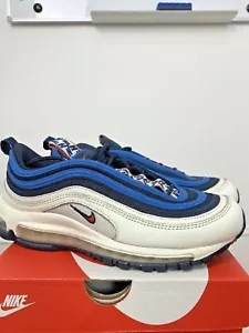 Nike Air Max 97 SE "Blue Nebula" Pull Tab Obsidian White men size 7.5 - Picture 1 of 12
