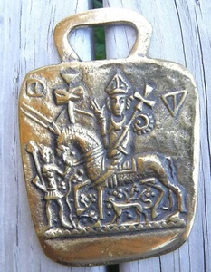 Solid Brass Canterbury Pilgrims Token - Picture 1 of 4
