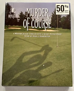 Bepuzzled Murder of Course Mystery 1000 pc Jigsaw Puzzle Denis Harrington New - Picture 1 of 9