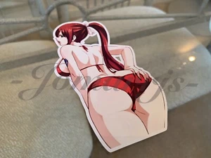 Fairy Tail - Anime - Erza Scarlet f. Bikini Sun Fun Sticker Vinyl Decal Sign - Picture 1 of 11