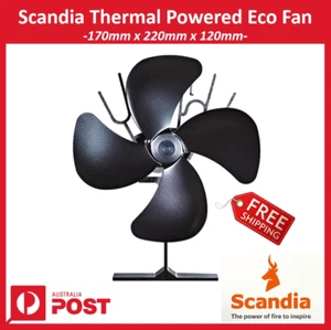 New Scandia Thermal Powered Eco Fan 170x220x120mm + Free Shipping - Picture 1 of 2