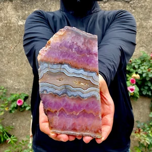 373G Natural Crystal Agate Amethyst Quartz Amethyst Flake Mineral - Picture 1 of 14
