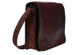 Handgefertigte Vintage-Aktentasche Kuriertasche aus echtem Leder für Herren Laptop - Bild 1 von 4